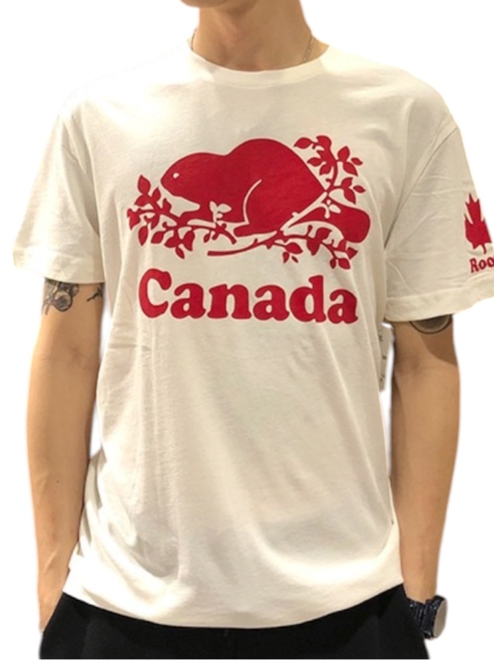 ROOTS IS CANADA Men’s Beaver Cotton Graphic Tee